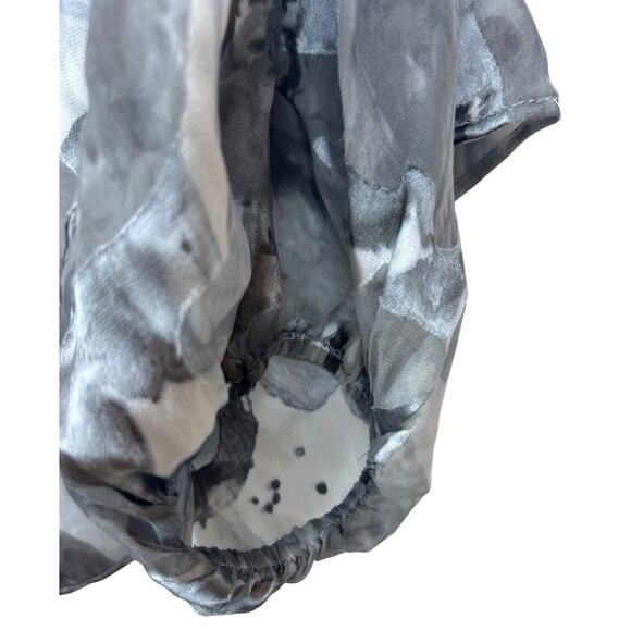 NWT WHBM Women's XL Off Shoulder Silk Blend Floral Boho Peasant Style Flowy Top - Picture 6 of 9